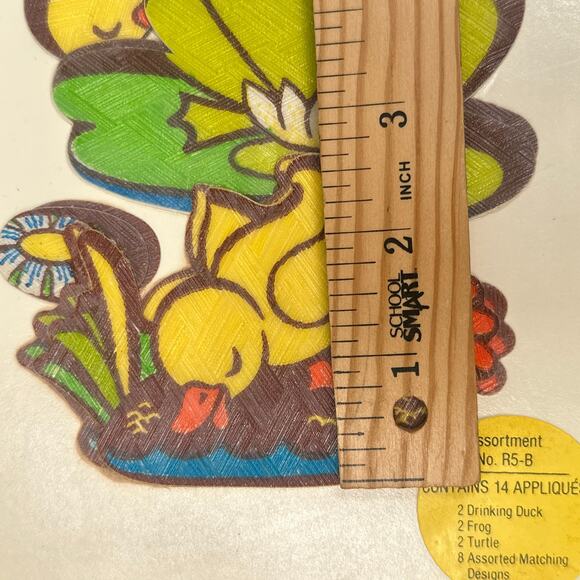 VTG 14 Rave Bathtub Appliqués Sheet Vinyl Retro Y2K Tub Safety Decals Frog Duck - Picture 16 of 16